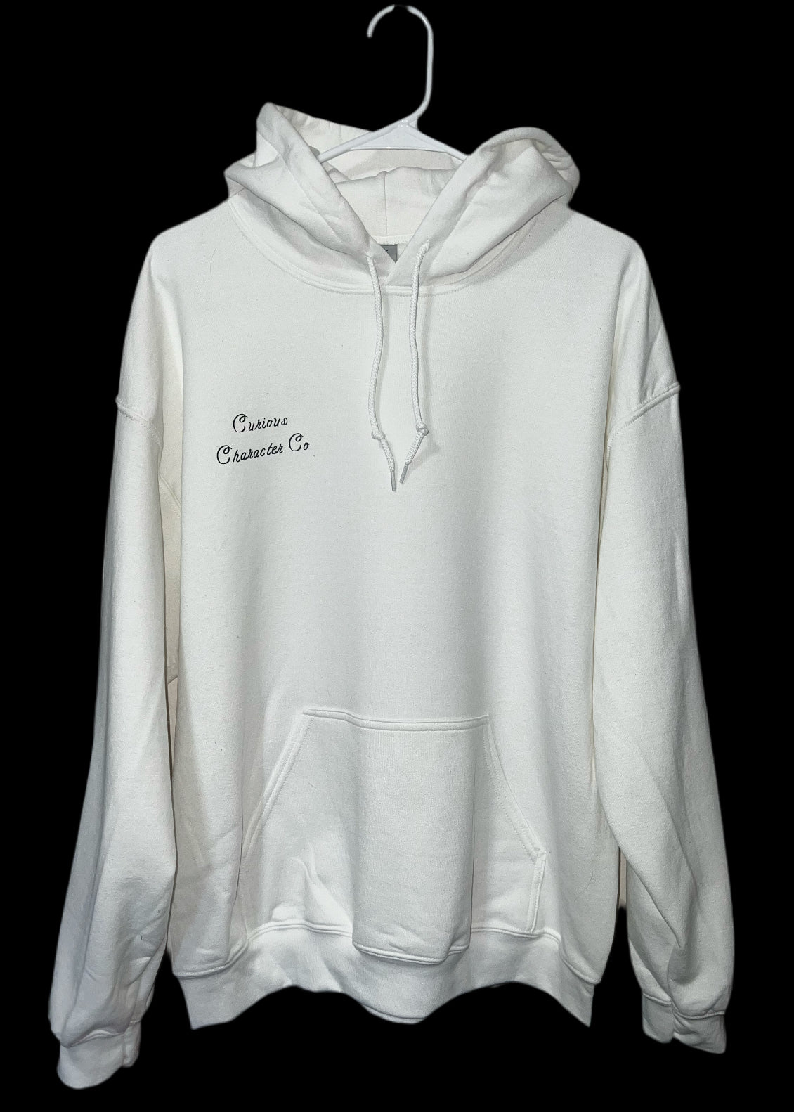 Hauntingly Beautiful Creepy Moon White Unisex Hoodie