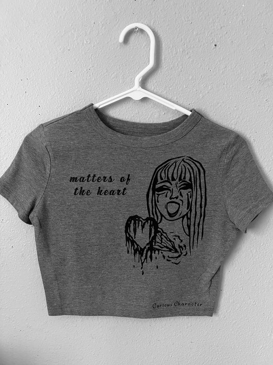Matters of the Heart 1/1 Small Crop Tee